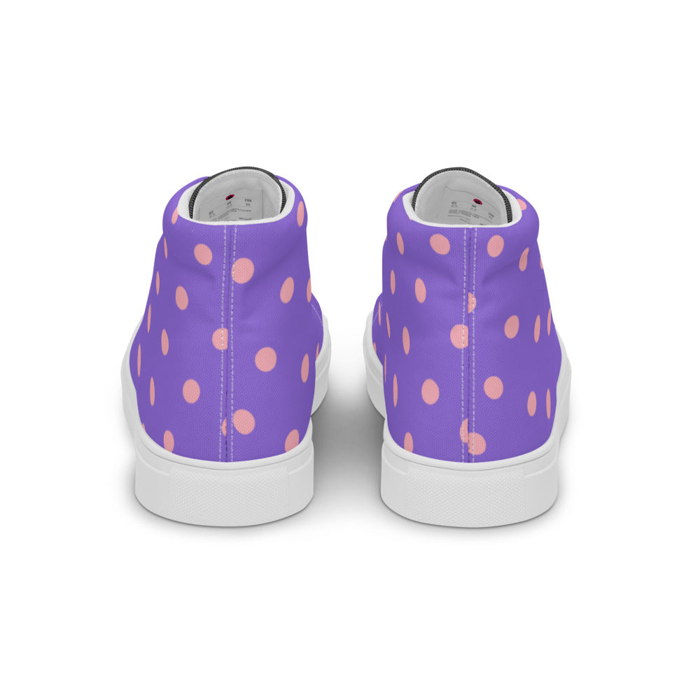 Princess Lauren Party high top canvas shoes