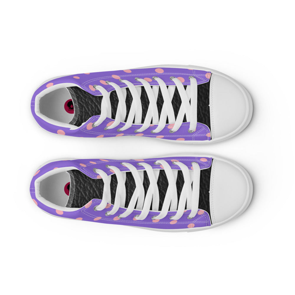 Princess Lauren Party high top canvas shoes