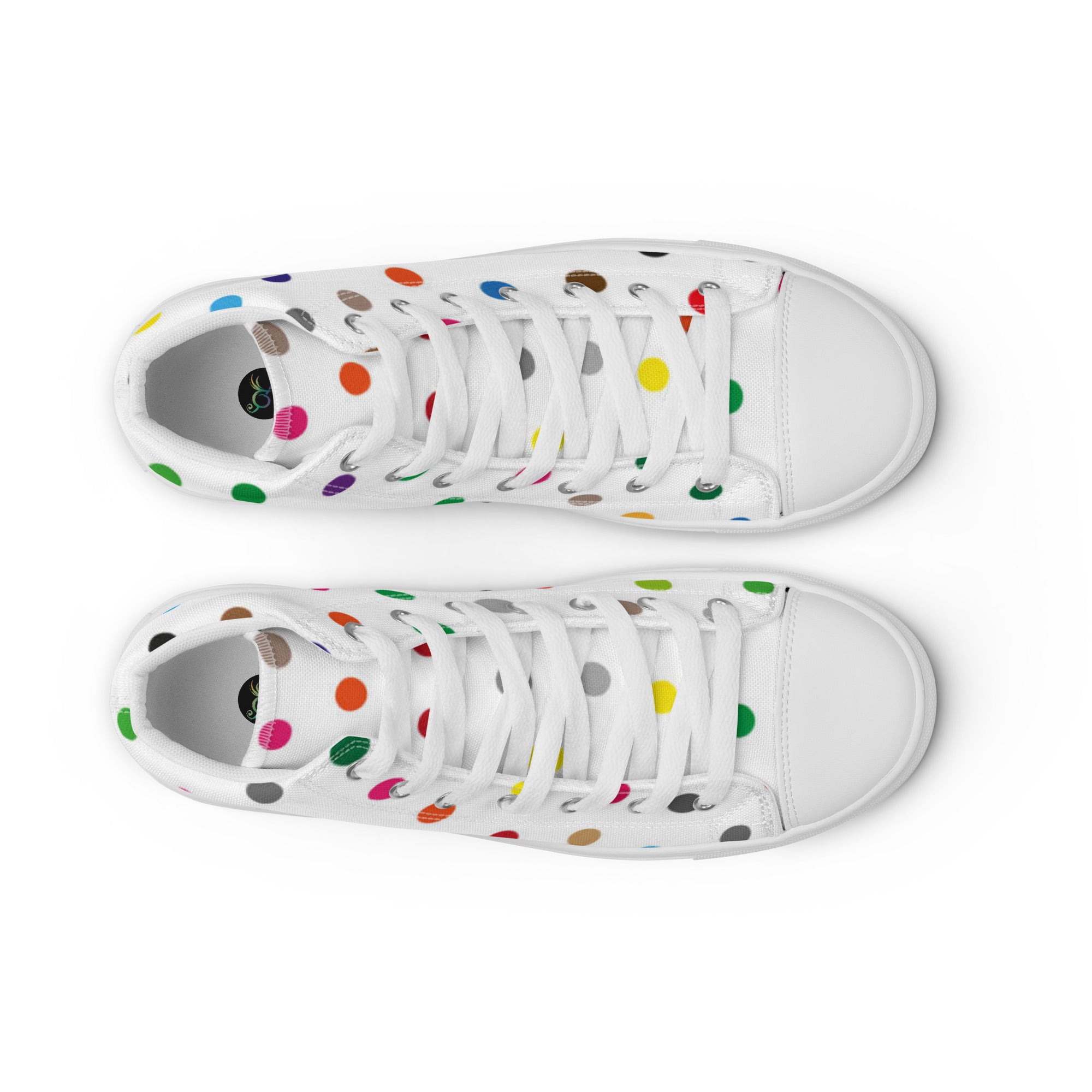 Zilla Dots Party City Men’s high top canvas shoes