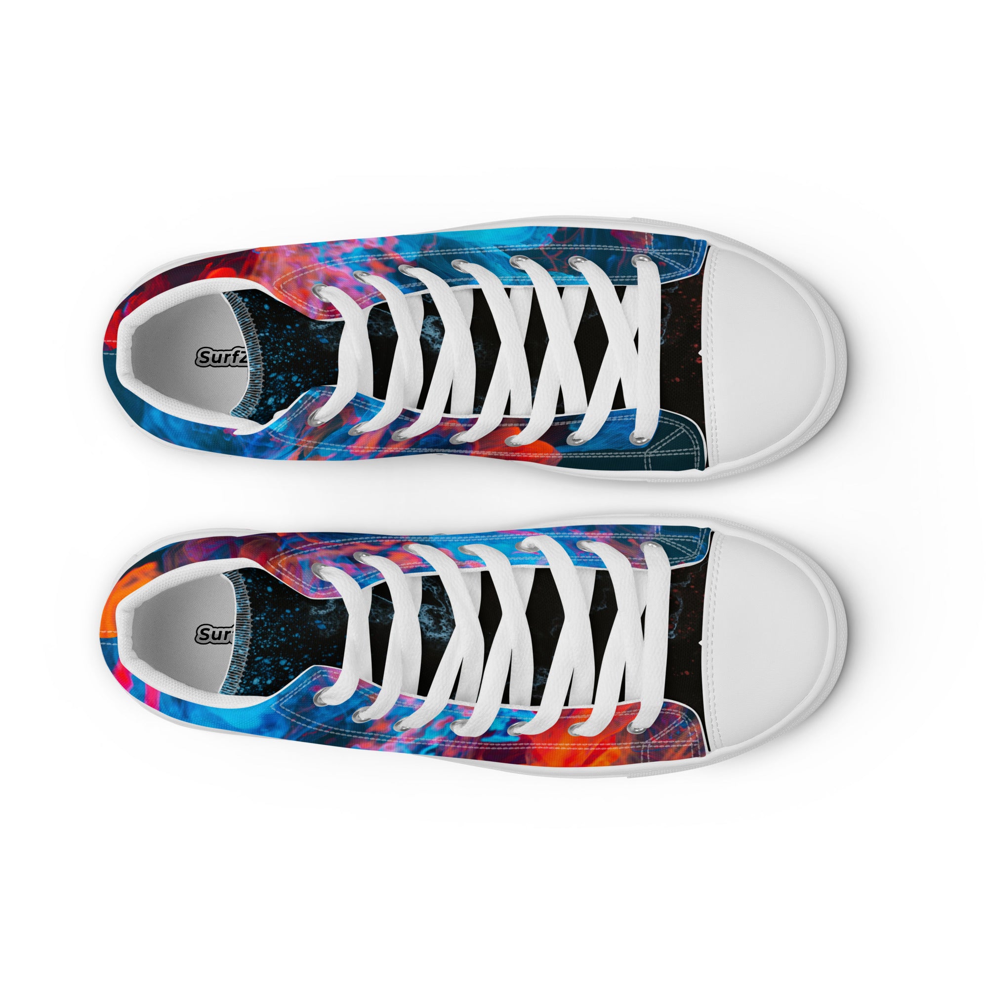 SurfZilla Abstract 1 Men’s high top canvas shoes