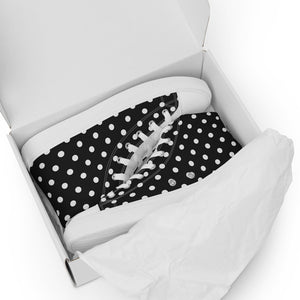 Zilla Dotz Black Men’s high top canvas shoes