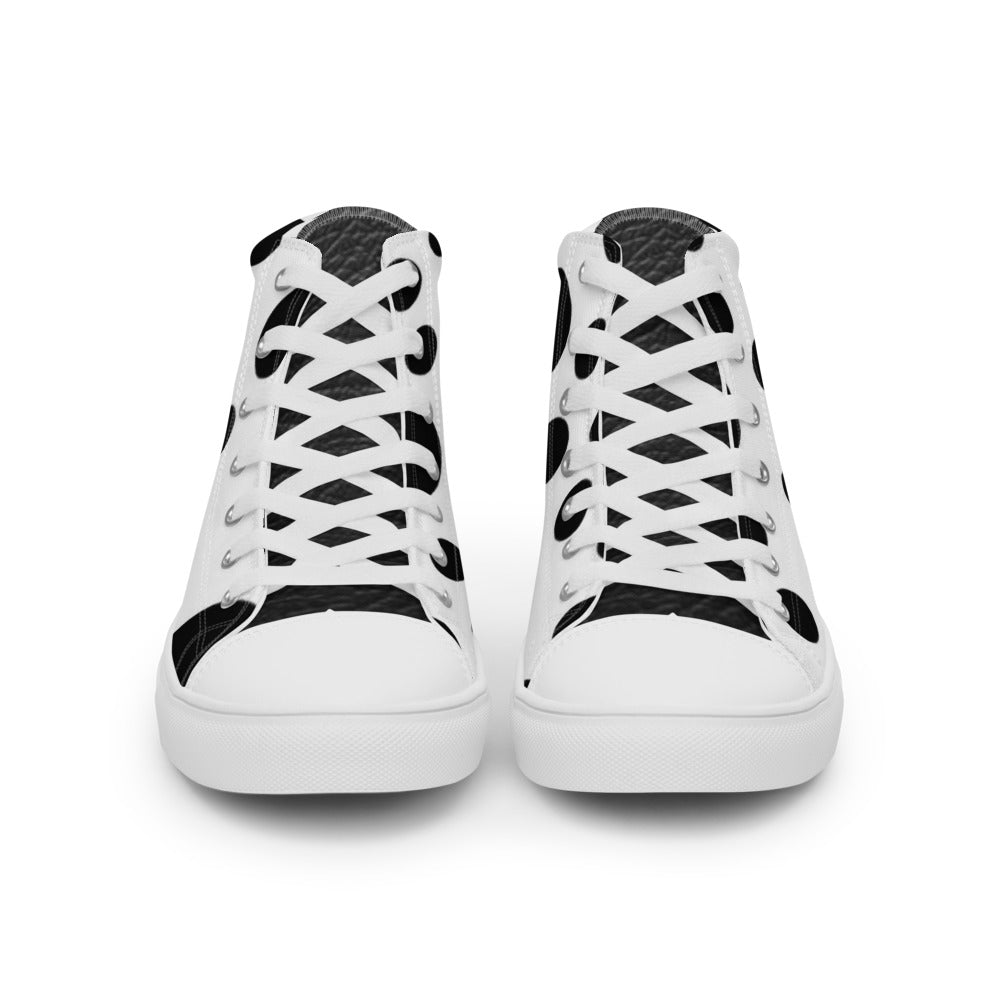 SurfZilla Zilla Dots Moozick Men’s high top canvas shoes
