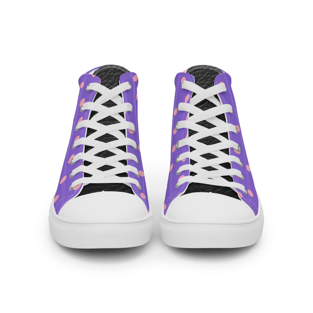 Princess Lauren Party high top canvas shoes