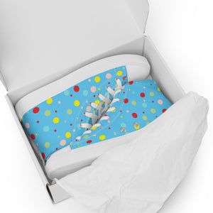 Zilla Dots Confetti Men’s high top canvas shoes
