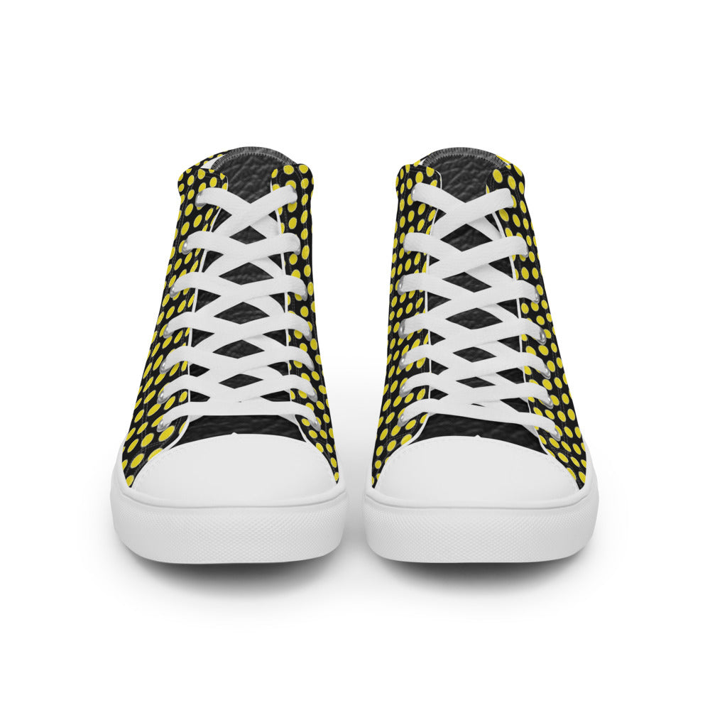 SurfZilla Bumble Bee Men’s high top canvas shoes