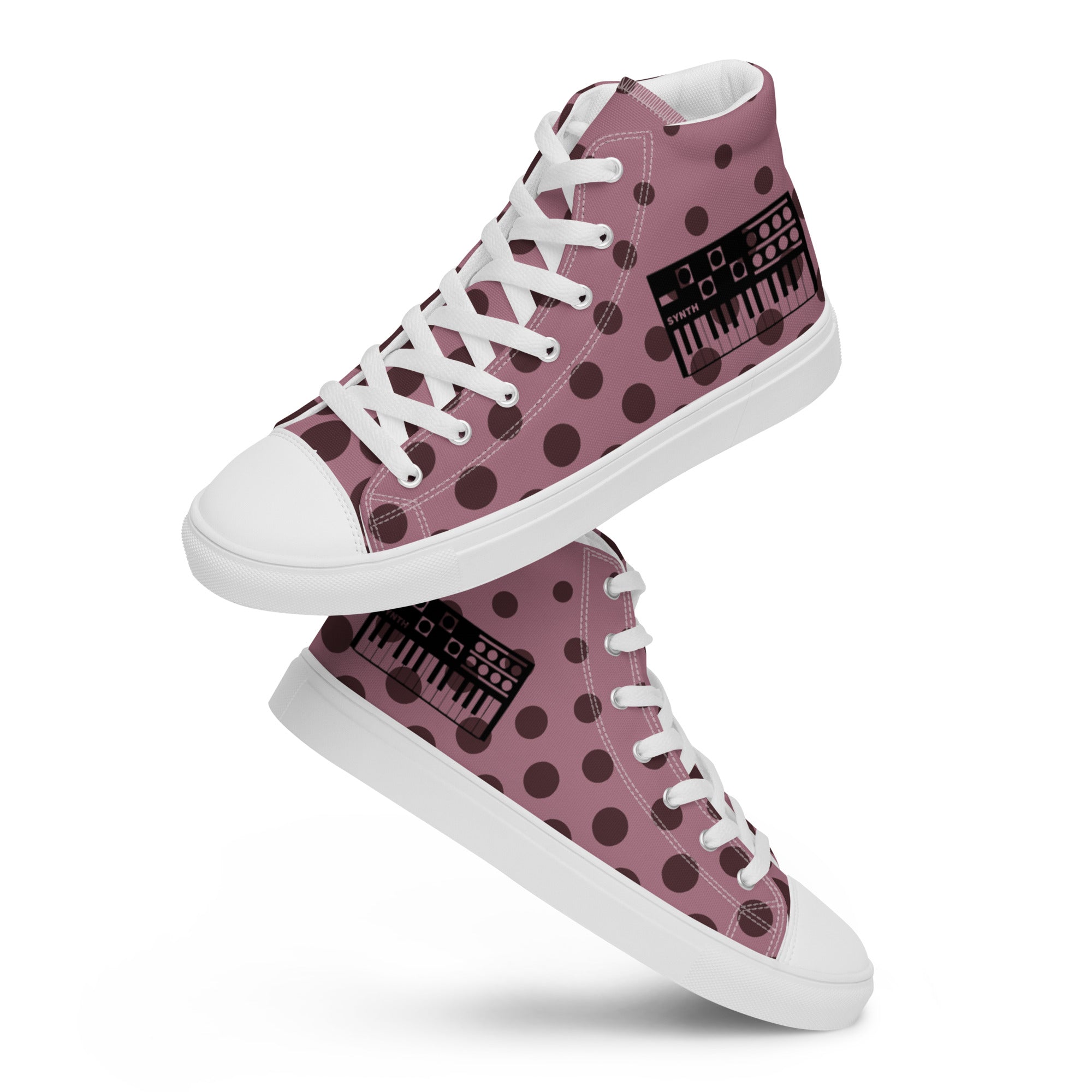 SurfZilla Synth Syrup Men’s high top canvas shoes