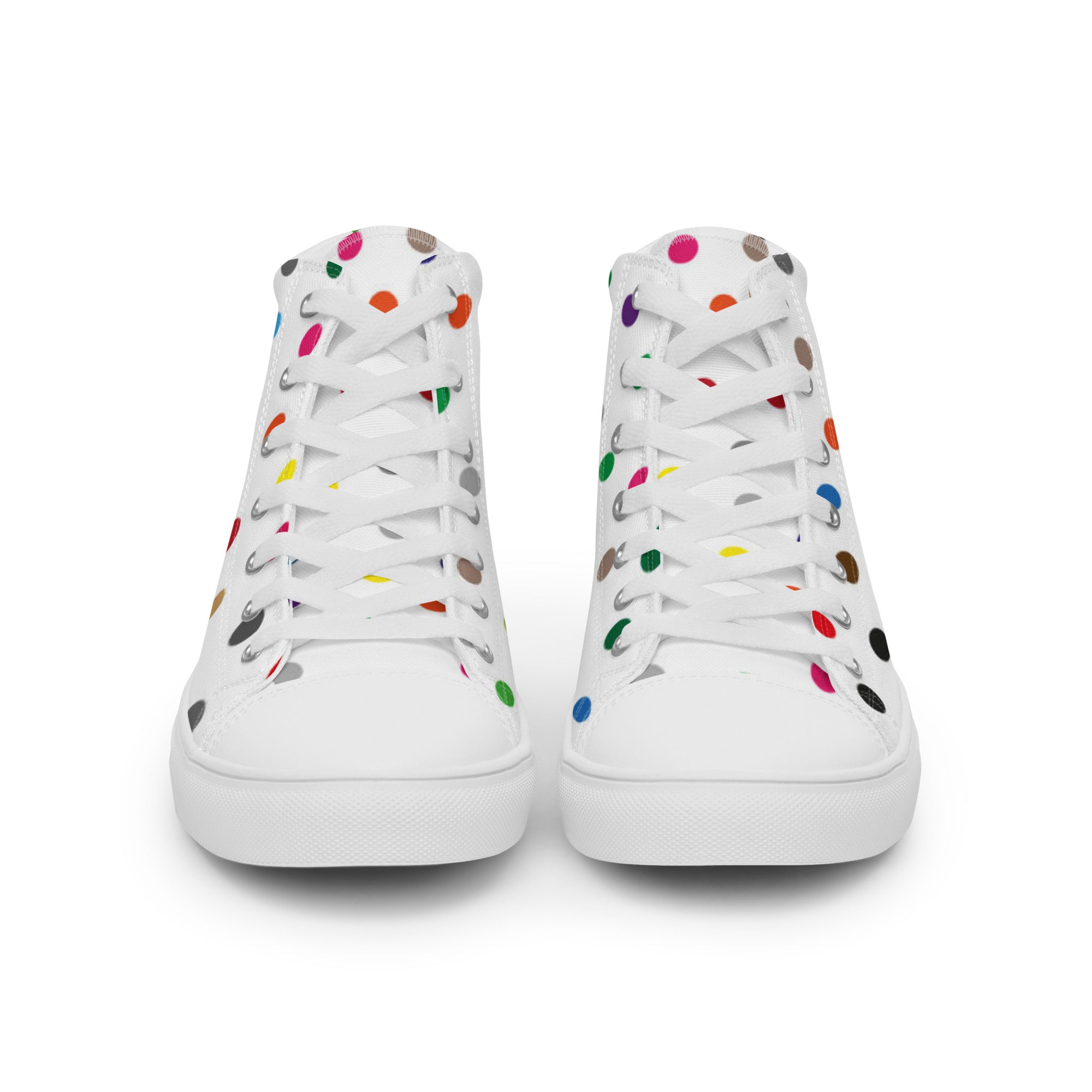Zilla Dots Party City Men’s high top canvas shoes