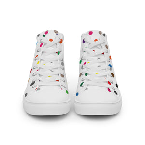 Zilla Dots Party City Men’s high top canvas shoes