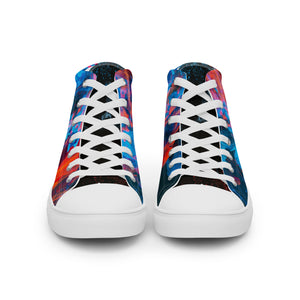 SurfZilla Abstract 1 Men’s high top canvas shoes