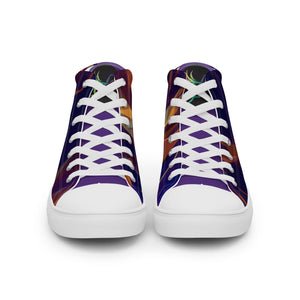 Abstract: IndiGold Men’s high top canvas shoes