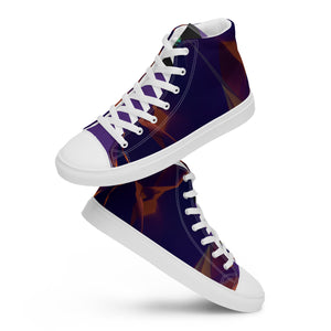 Abstract: IndiGold Men’s high top canvas shoes