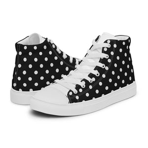Zilla Dotz Black Men’s high top canvas shoes