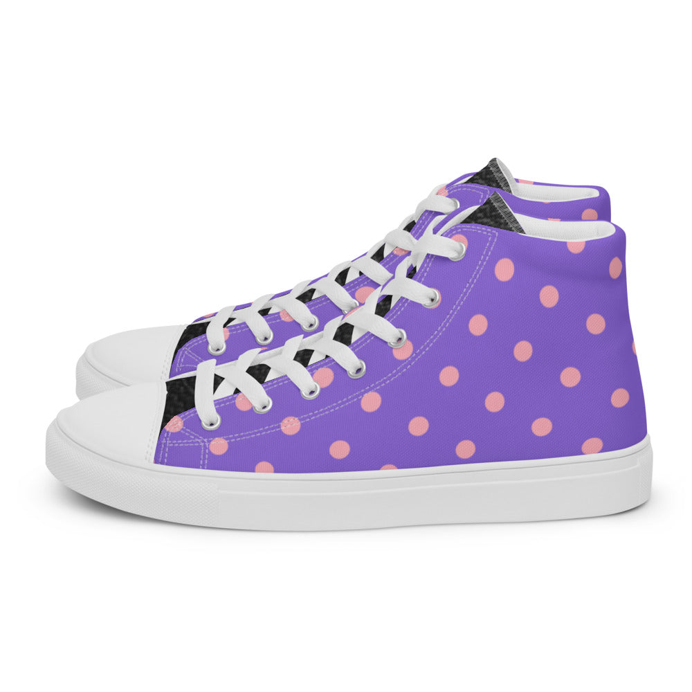 Princess Lauren Party high top canvas shoes
