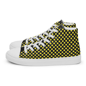 SurfZilla Bumble Bee Men’s high top canvas shoes