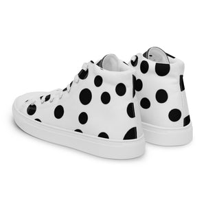 SurfZilla Zilla Dots Moozick Men’s high top canvas shoes
