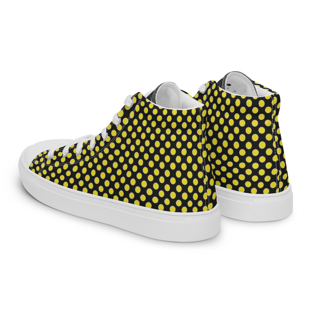 SurfZilla Bumble Bee Men’s high top canvas shoes