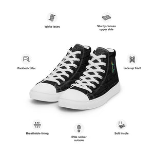SurfZilla Midnighter Men’s high top canvas shoes