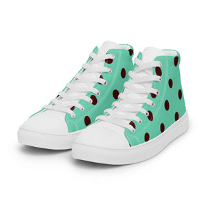 Zilla Dots Envy Men’s high top canvas shoes