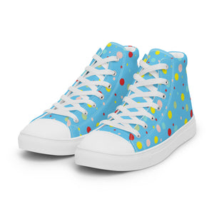 Zilla Dots Confetti Men’s high top canvas shoes
