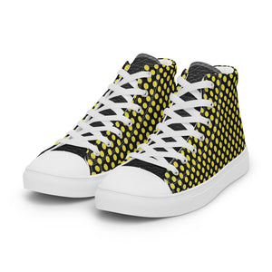 SurfZilla Bumble Bee Men’s high top canvas shoes