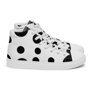 SurfZilla Zilla Dots Moozick Men’s high top canvas shoes