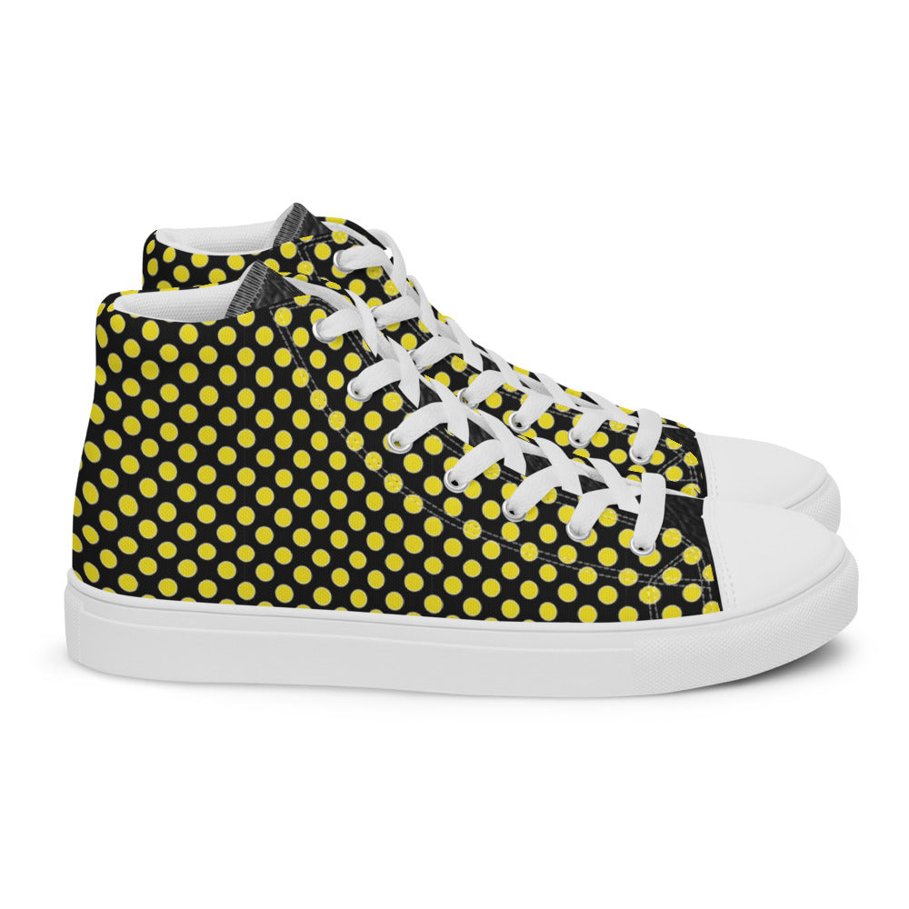 SurfZilla Bumble Bee Men’s high top canvas shoes