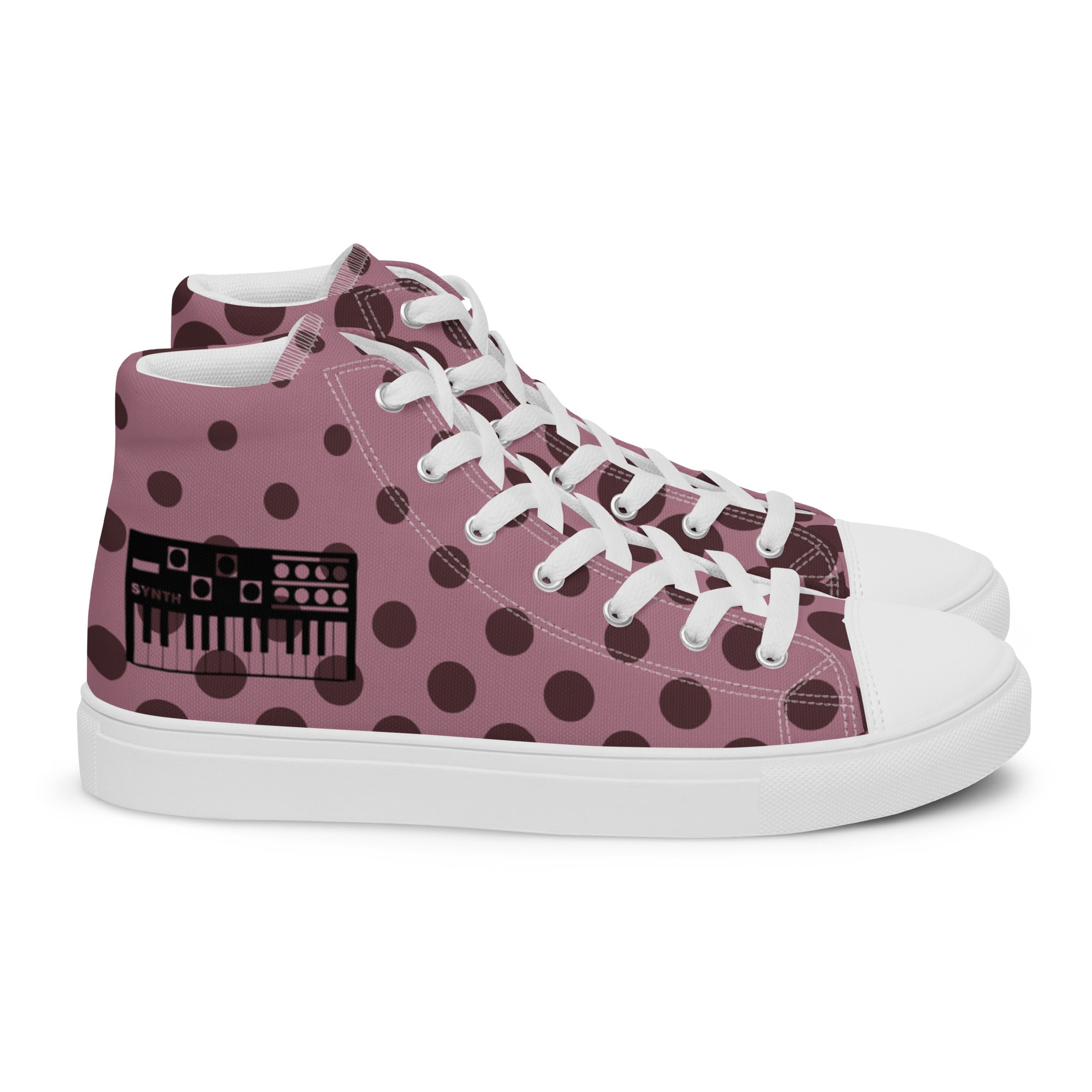 SurfZilla Synth Syrup Men’s high top canvas shoes