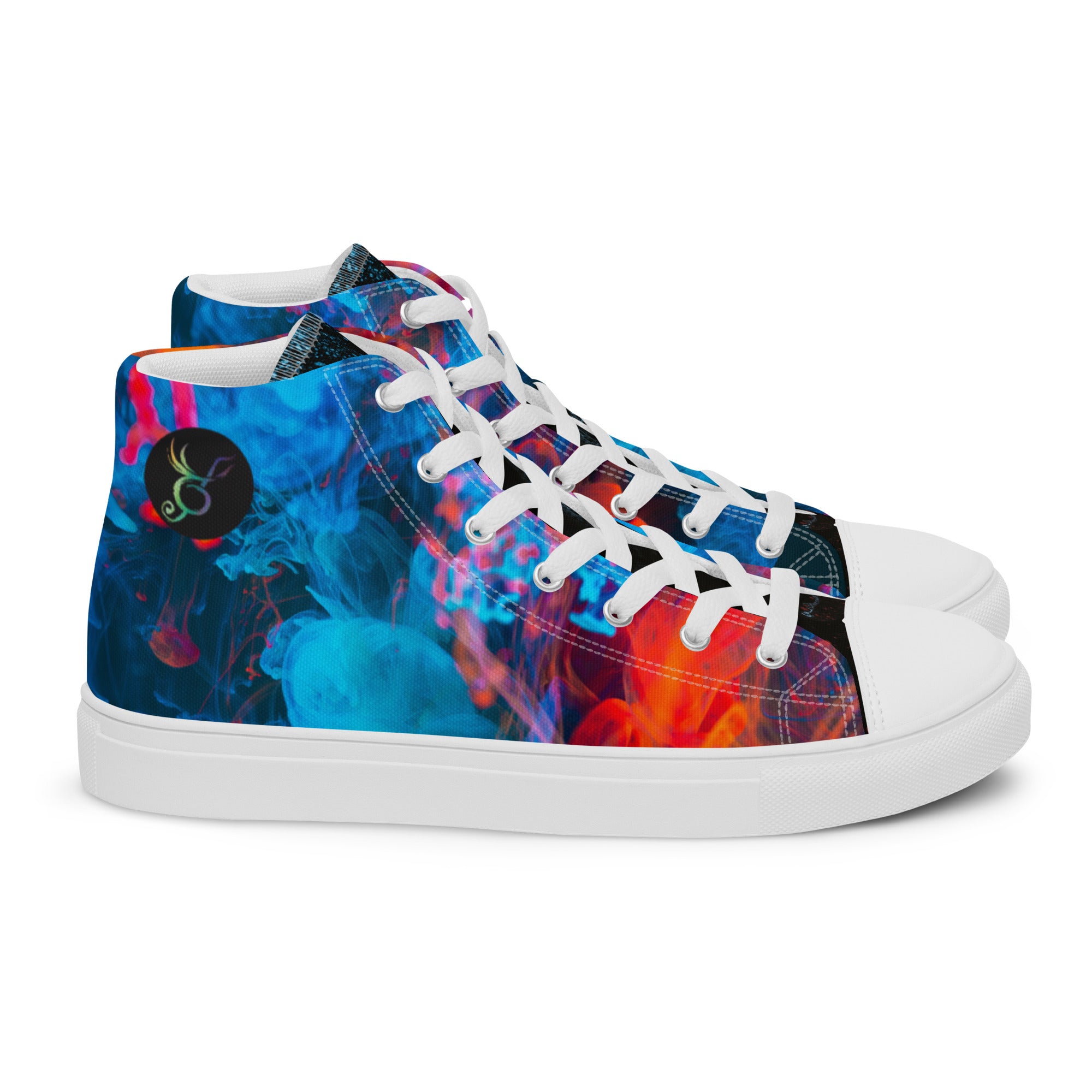 SurfZilla Abstract 1 Men’s high top canvas shoes