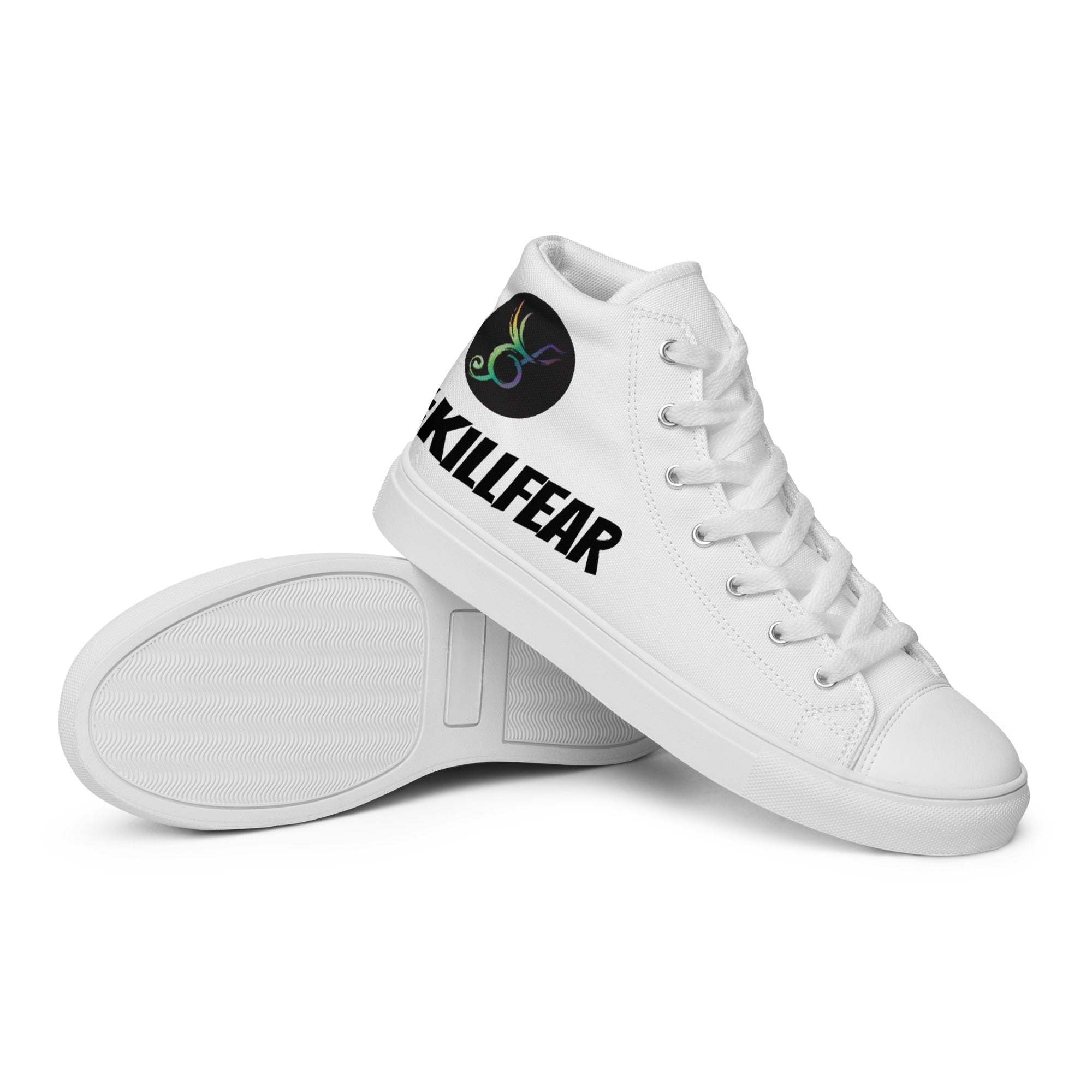 #KillFear Men’s high top canvas shoes