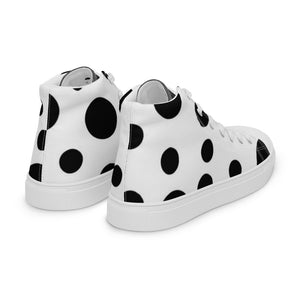 SurfZilla Zilla Dots Moozick Men’s high top canvas shoes