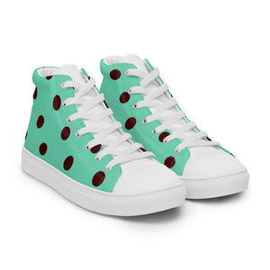 Zilla Dots Envy Men’s high top canvas shoes