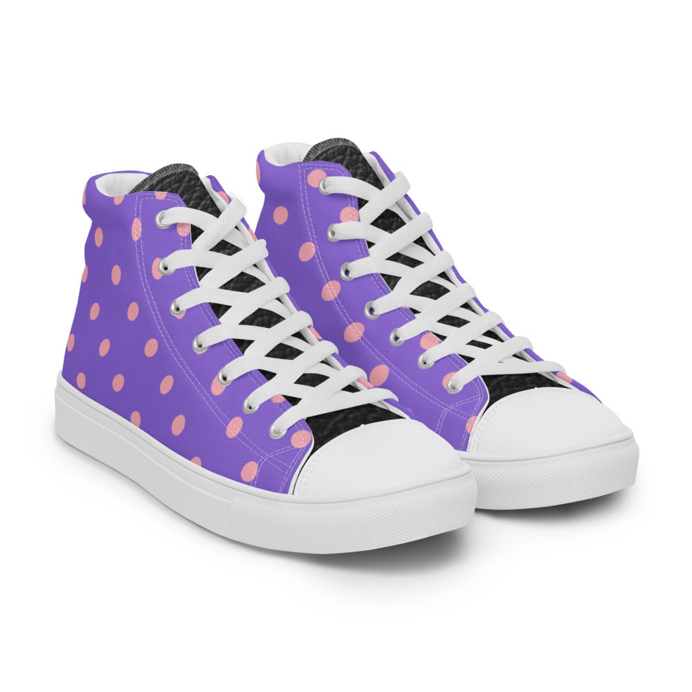 Princess Lauren Party high top canvas shoes