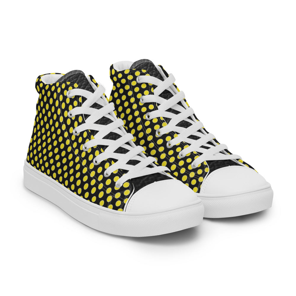 SurfZilla Bumble Bee Men’s high top canvas shoes