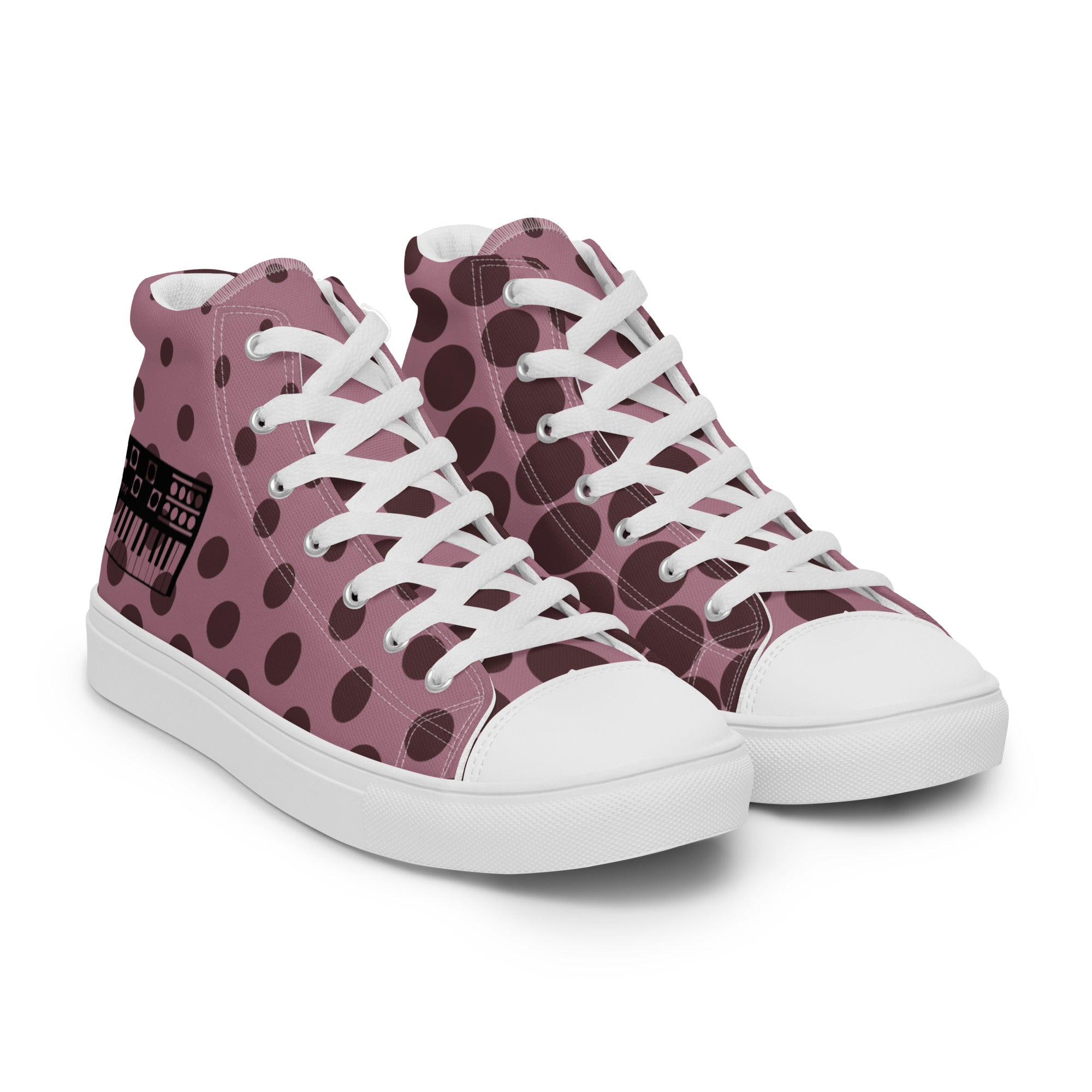 SurfZilla Synth Syrup Men’s high top canvas shoes