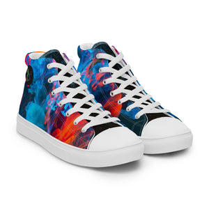 SurfZilla Abstract 1 Men’s high top canvas shoes