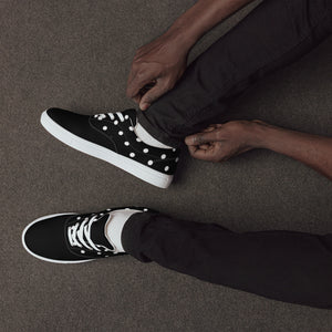 Zilla Dotz Black Men’s lace-up canvas shoes
