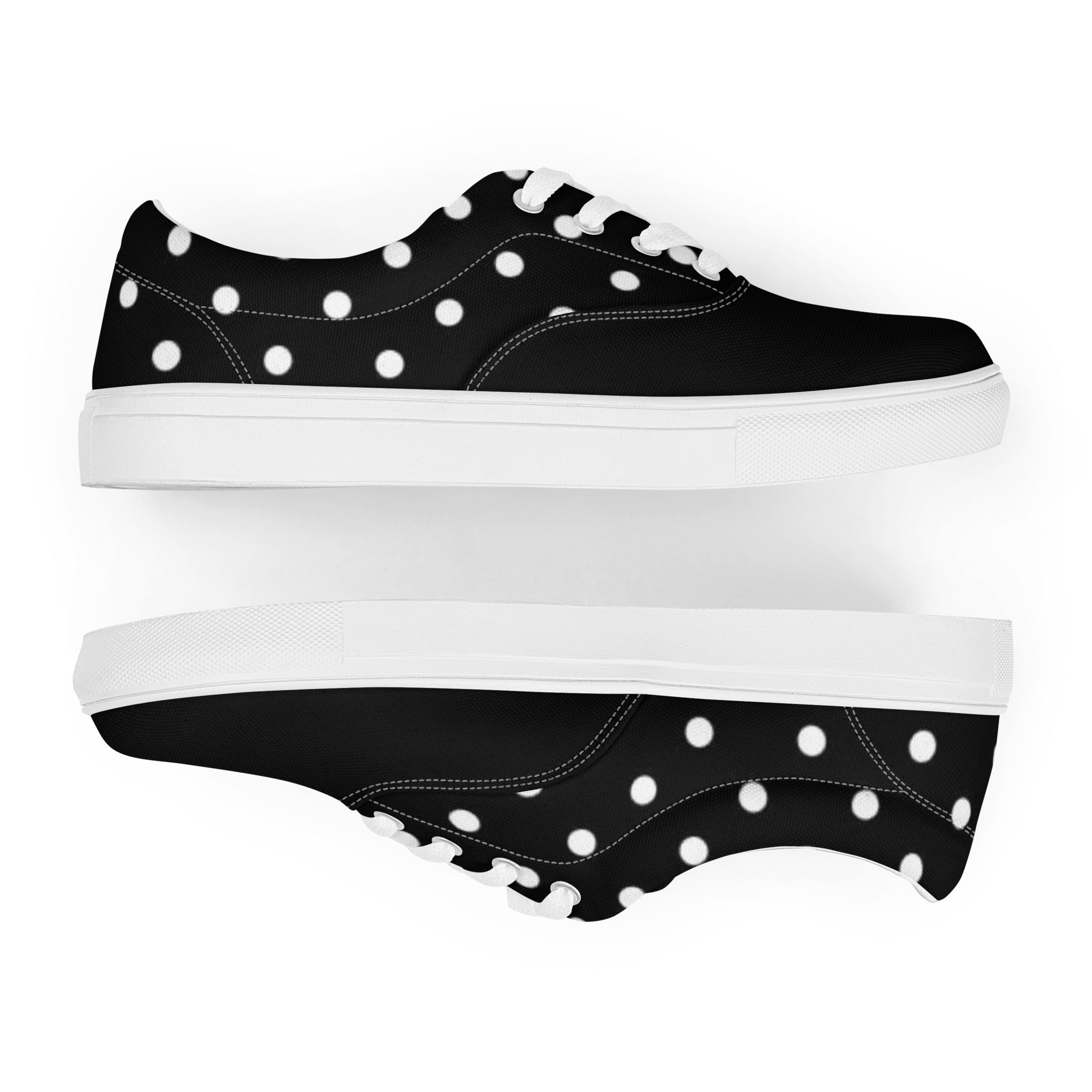 Zilla Dotz Black Men’s lace-up canvas shoes