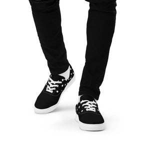 Zilla Dotz Black Men’s lace-up canvas shoes