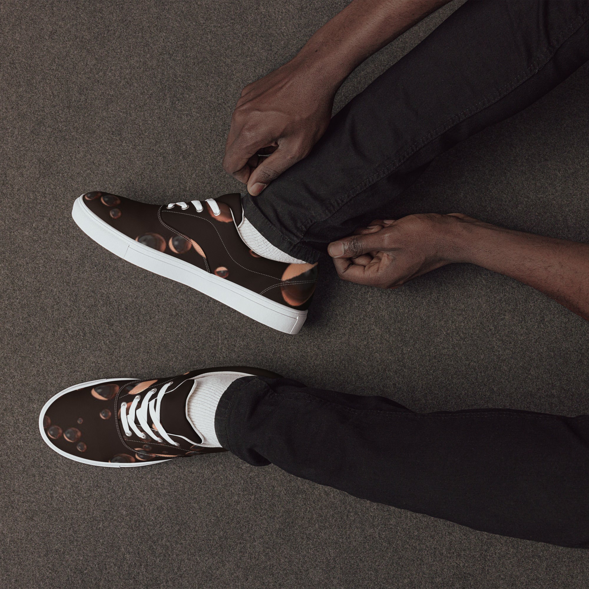 Zilla Dots Sahara Men’s lace-up canvas shoes