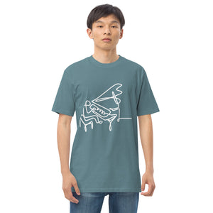 Piano Man White Men’s premium heavyweight tee