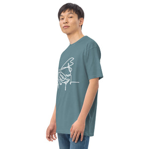 Piano Man White Men’s premium heavyweight tee