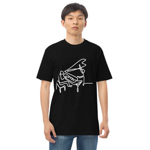 Piano Man White Men’s premium heavyweight tee