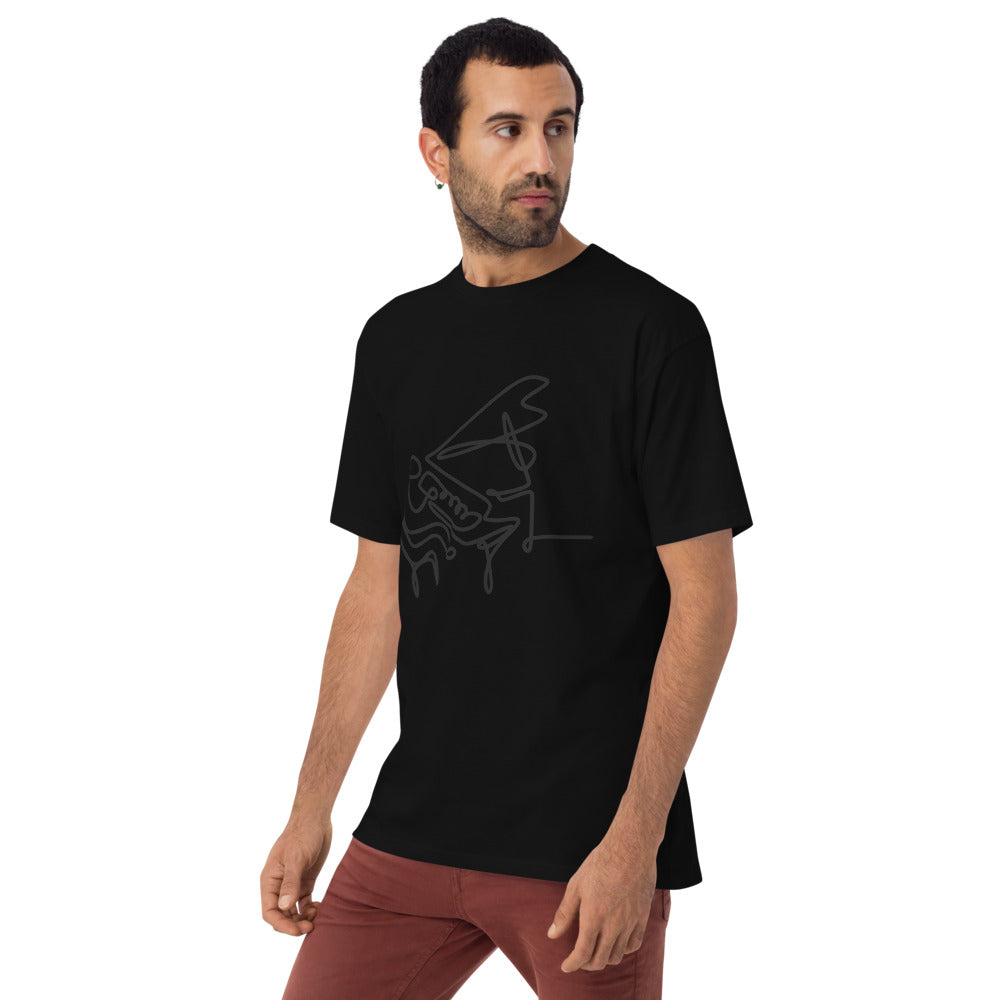 Piano Man Black Men’s premium heavyweight tee