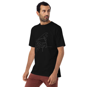 Piano Man Black Men’s premium heavyweight tee