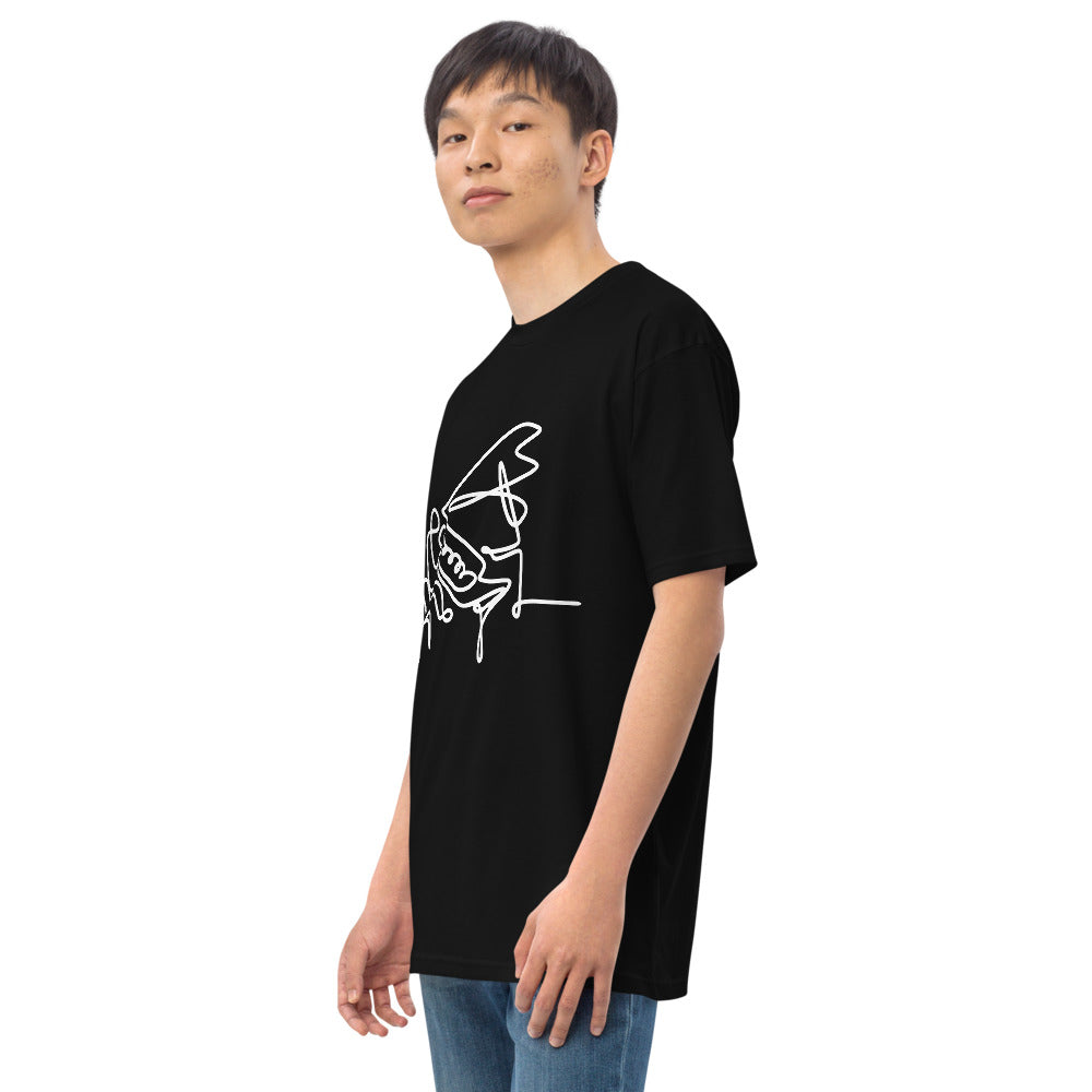 Piano Man White Men’s premium heavyweight tee