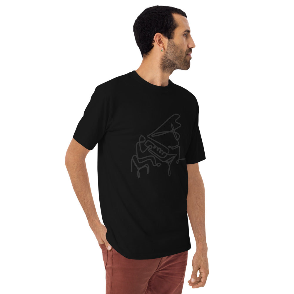 Piano Man Black Men’s premium heavyweight tee
