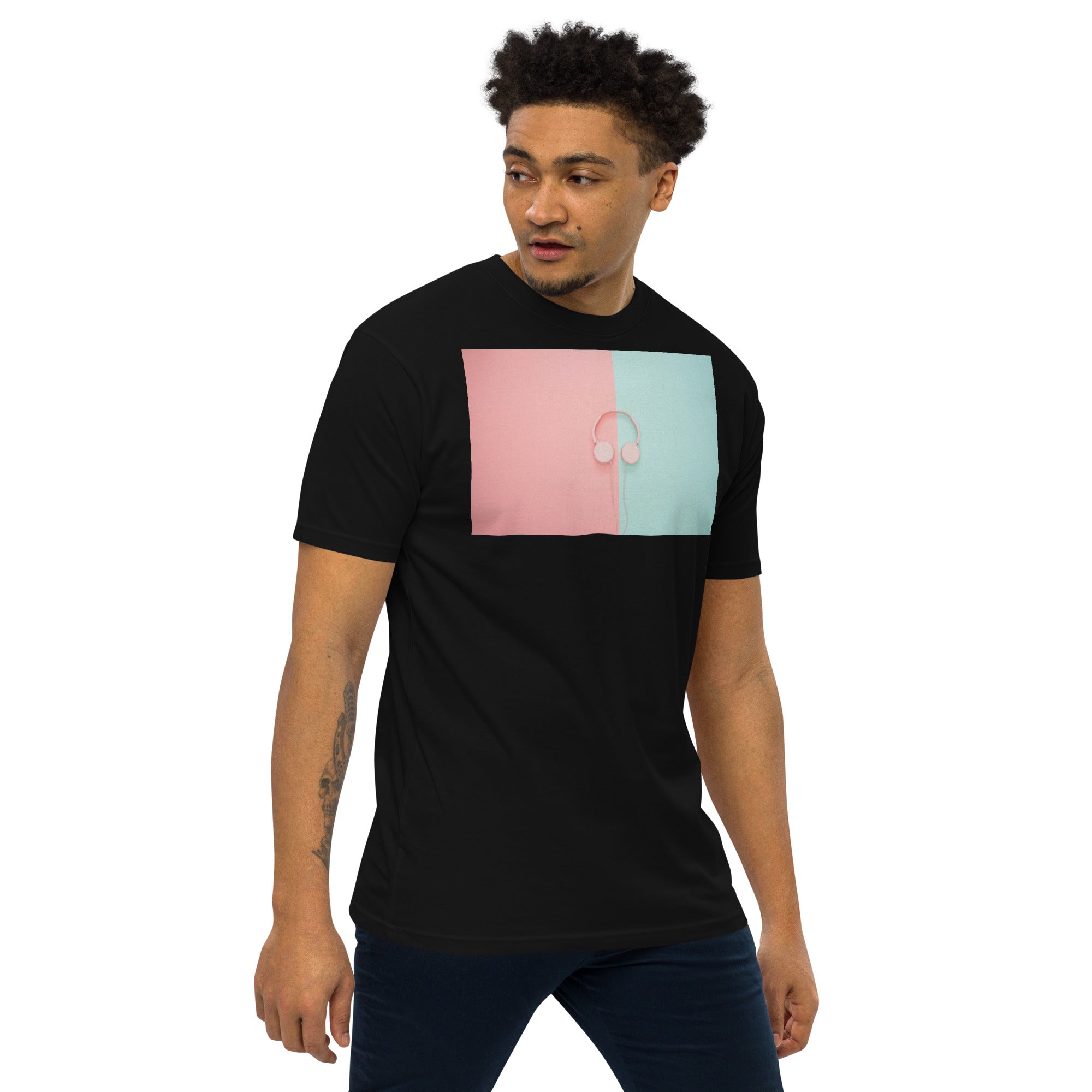 Abstract Ears Men’s premium heavyweight tee