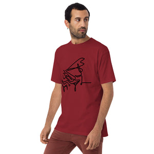 Piano Man Black Men’s premium heavyweight tee