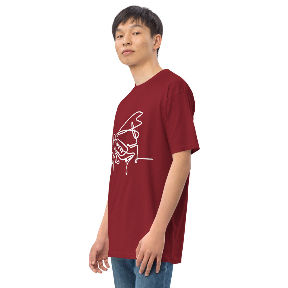 Piano Man White Men’s premium heavyweight tee