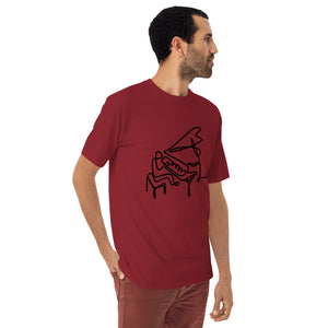 Piano Man Black Men’s premium heavyweight tee